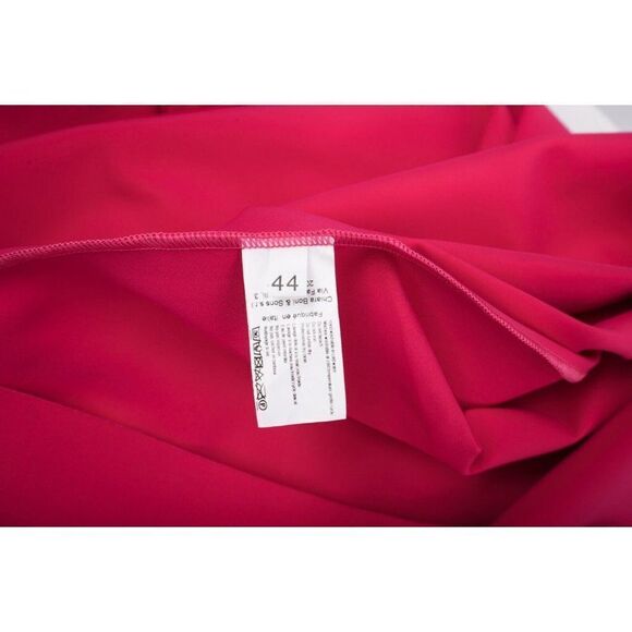 Chiara Boni Womans Aleece Dress Gown Sz 8 EU 44 Pink One Shoulder Cocktail NWT - Picture 6 of 7